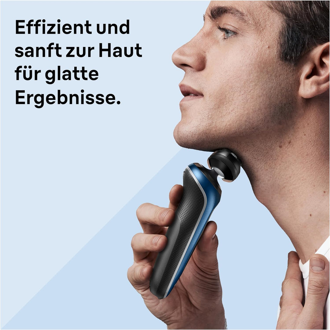Braun Series 6 Rasierer Herren mit EasyClick Aufsatz, Elektrorasierer & Barttrimmer, Reinigungsstati