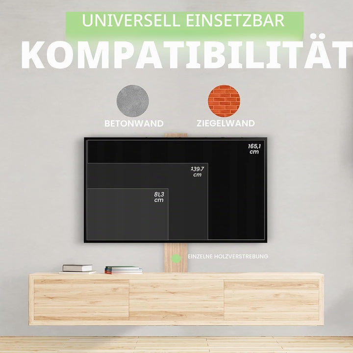 TV Wandhalterung für 32-65 Zoll Bildschirme VESA 75x75 bis 400x400mm Schwenkbare Neigbare und Ausfah