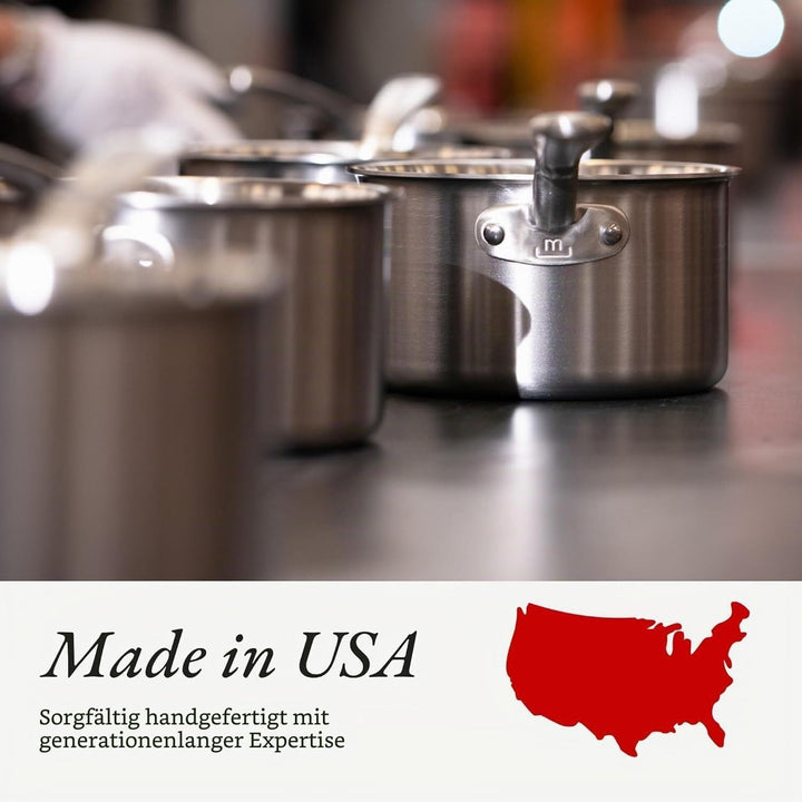 Made In Cookware – 25,4 cm Edelstahl-Bratpfanne – 5-lagige Edelstahlbeschichtung – Professionelles K