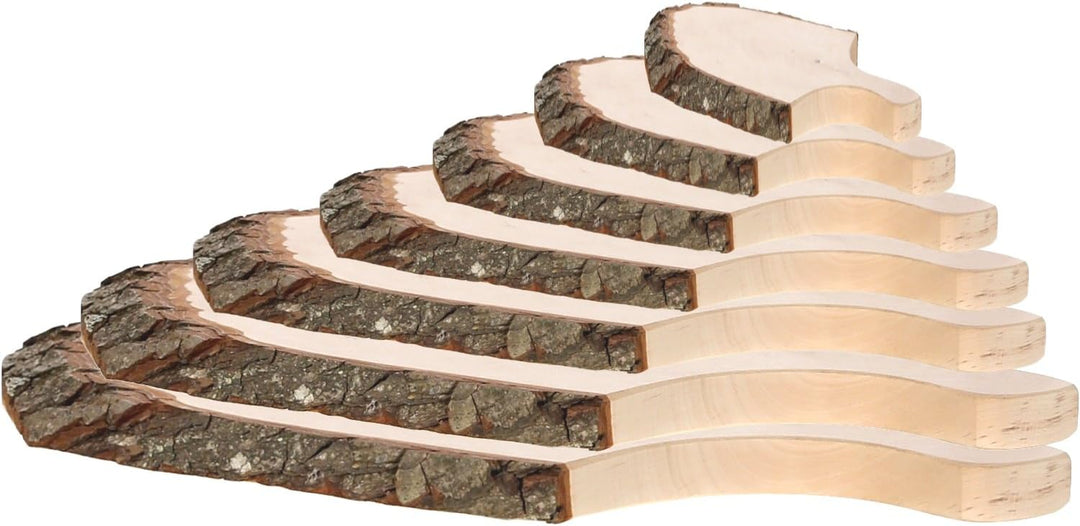 Griff-Rindenbrett oval - Holzbrett Wurstbrett Käsebrett, Brettgrösse:ca. 50 x 24 x 2 cm, ca. 50 x 24