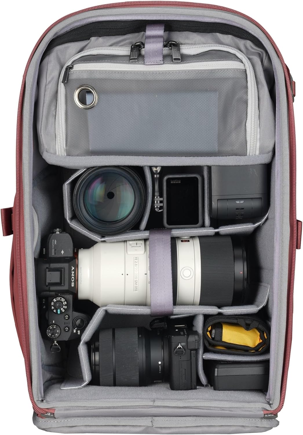 Vanguard Veo Metro B25L MG Fotorucksack für Kamera Objektive Laptop Tablet Magenta