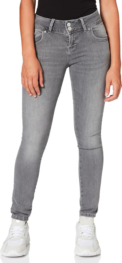 LTB Jeans - Damen - Molly M - Mid Waist - Slim Fit Jeans - Hosen 24W / 30L Nina Wash 53393, 24W / 30
