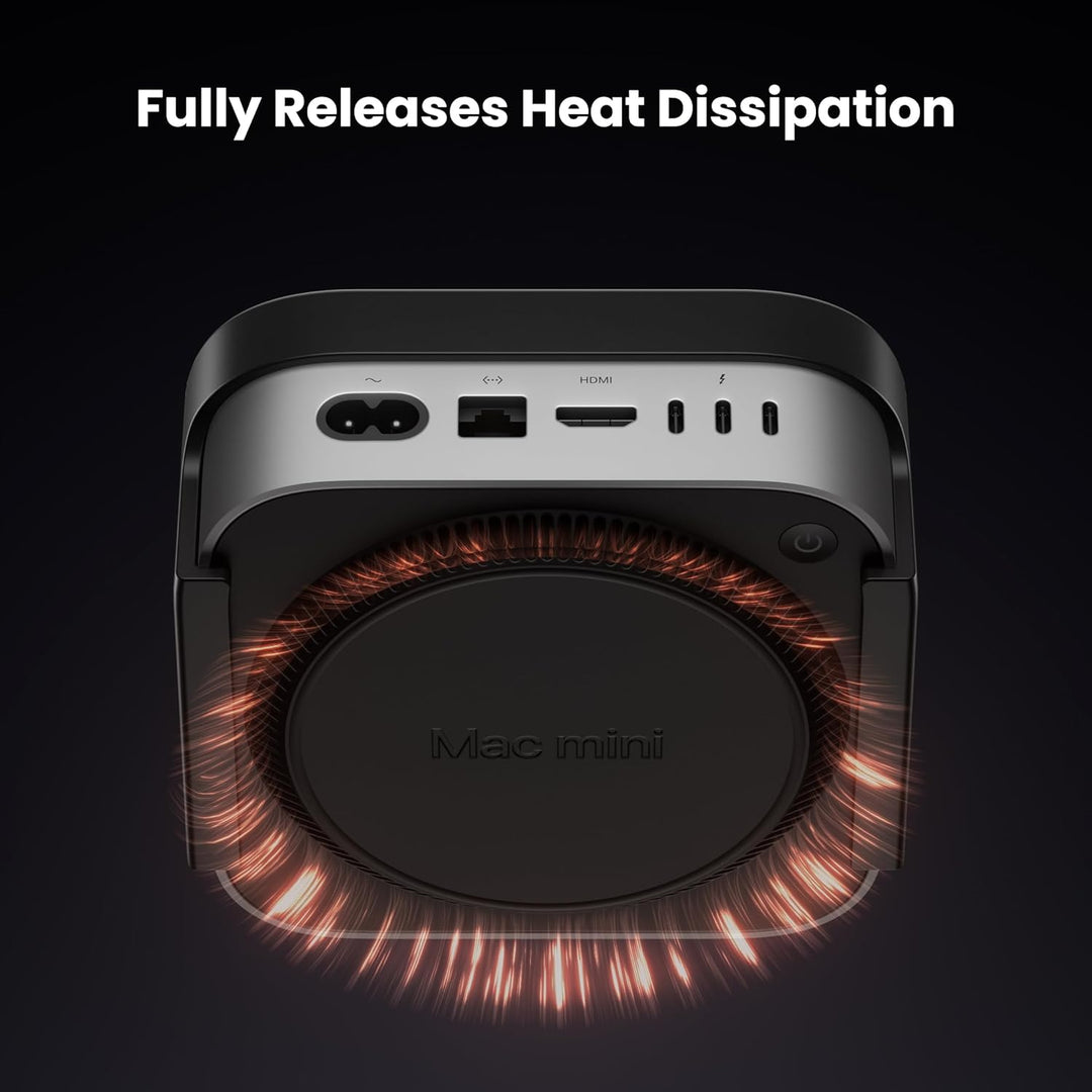Fasgear ABS Plastik VESA Halterung für Mac-mini M4 /Pro 2024,Halterung Unter Schreibtisch ohne Bohre