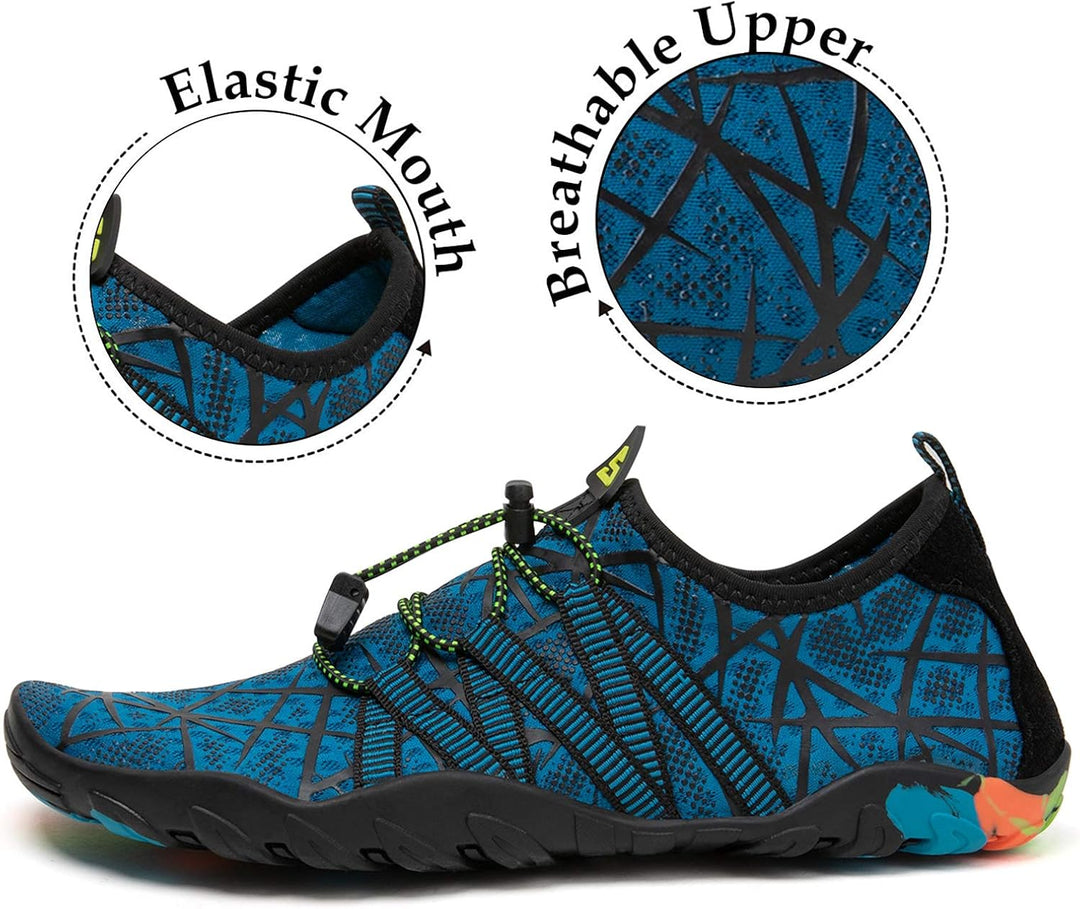 SAGUARO Badeschuhe für Herren Damen - 7/9 Drainagelöcher Schnelltrocknende rutschfest, Gr 35-48 45 E