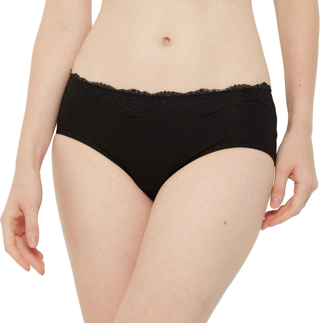 INNERSY Unterhosen Damen Baumwolle Slips Mehrpack Hipster Bequem Unterwäsche 6er Pack 36 6 Klassisch