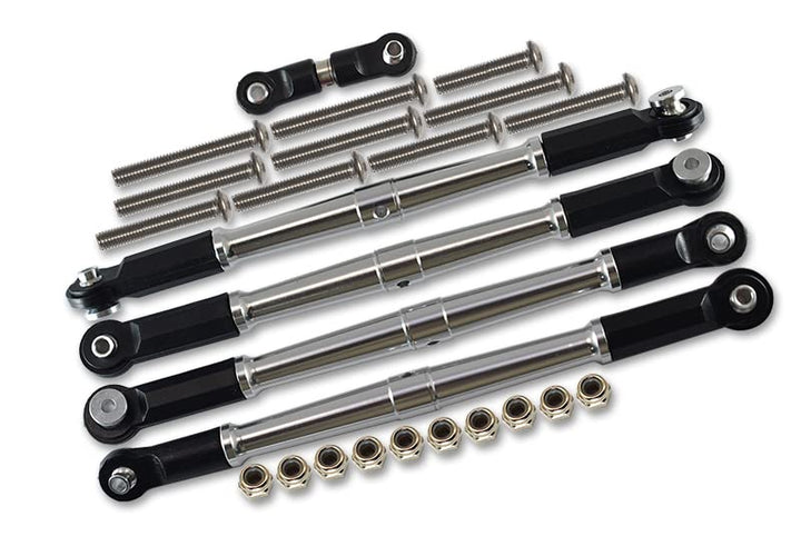 GPM Arrma 1:8 KRATON/Outcast 6S BLX Tuning Teile Aluminium Turnbuckles - 25Pc Set Silver