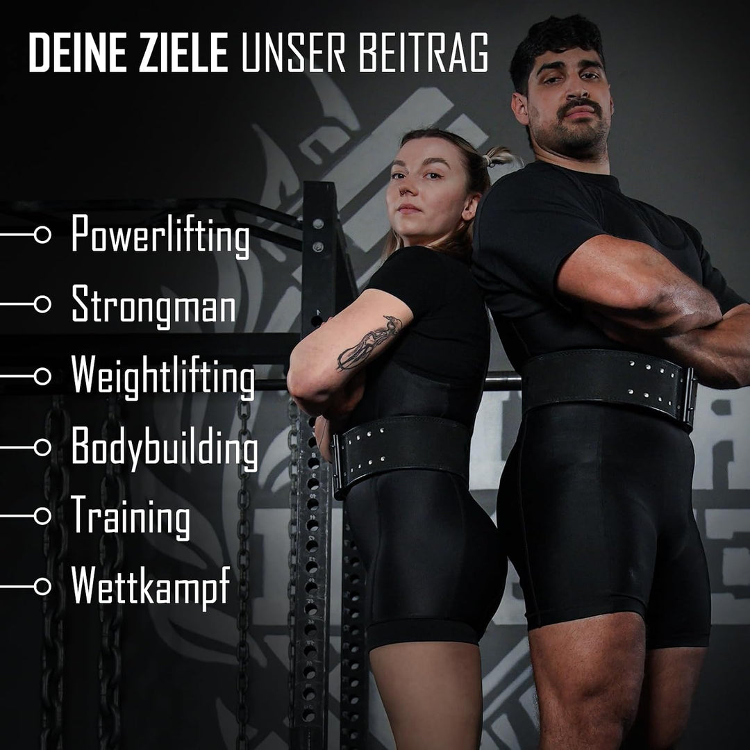Strength Shop 13mm Prong Belt Gewichthebergürtel mit Schnallenverschluss, IPF-zertifiziert, Robuster