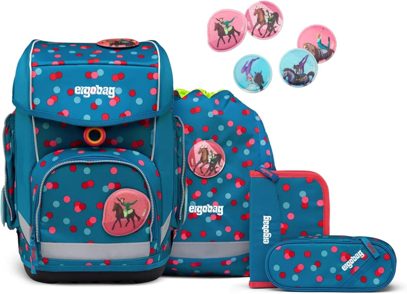 ergobag cubo Set ergonomischer Schulrucksack Klassisch 5-teilig 1. Klasse Grundschule Einheitsgrösse