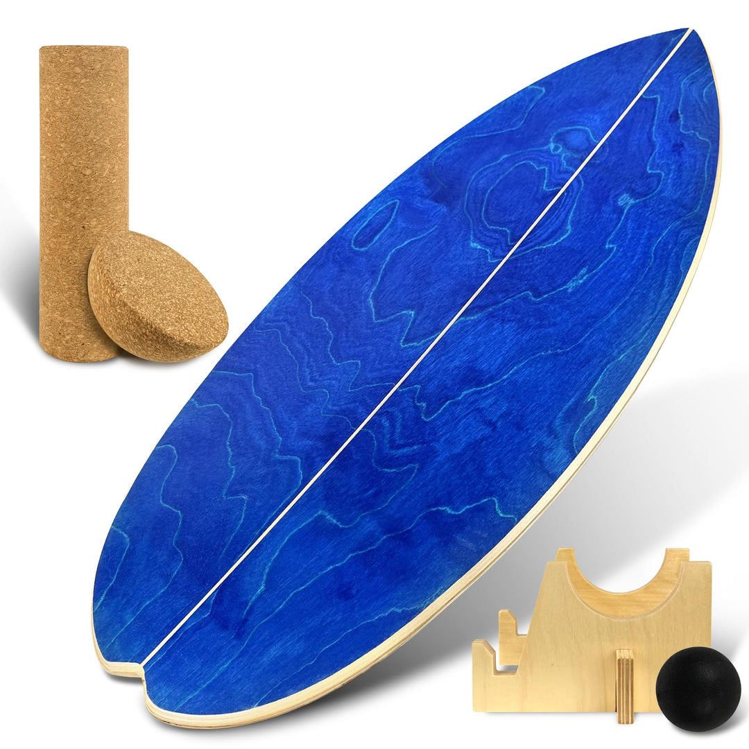 Balance Board, Balance Board mit Halbkugel, Surf Balance Wackelbrett Kinder & Erwachsene, Surfboard