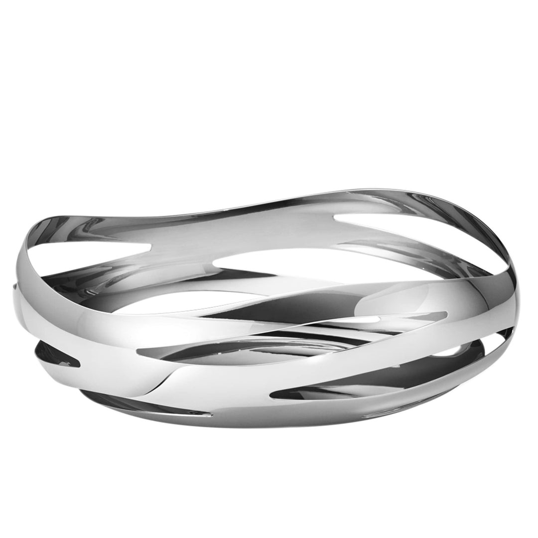Georg Jensen - Brotkorb/Früchtekorb - Cobra - Edelstahl - Silber - (ØxH) 24 x 7,6 cm