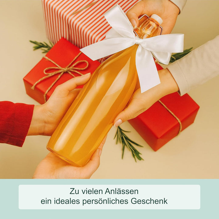 Relaxdays Flaschen zum Befüllen, 6er Set, 250 ml, Bügelverschluss, Glasflasche für Öl, Essig, Schnap