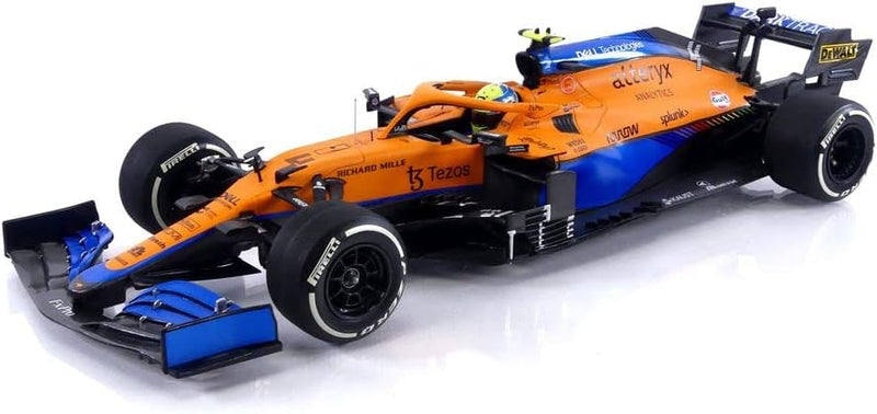 Minichamps 530213304 1:18 Mclaren F1 Team MCL35M-Lando Norris-2nd Place Italian GP 2021 Sammlerstück