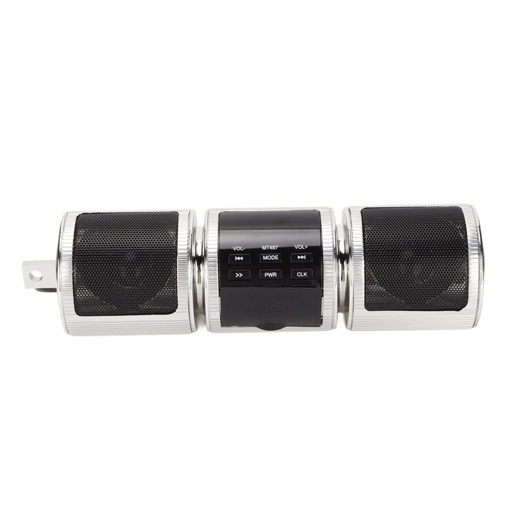 ASHATA Motorrad-Audiosysteme, Motorrad-Bluetooth-Lautsprechersystem, Kabelloses IP54-wasserdichtes D