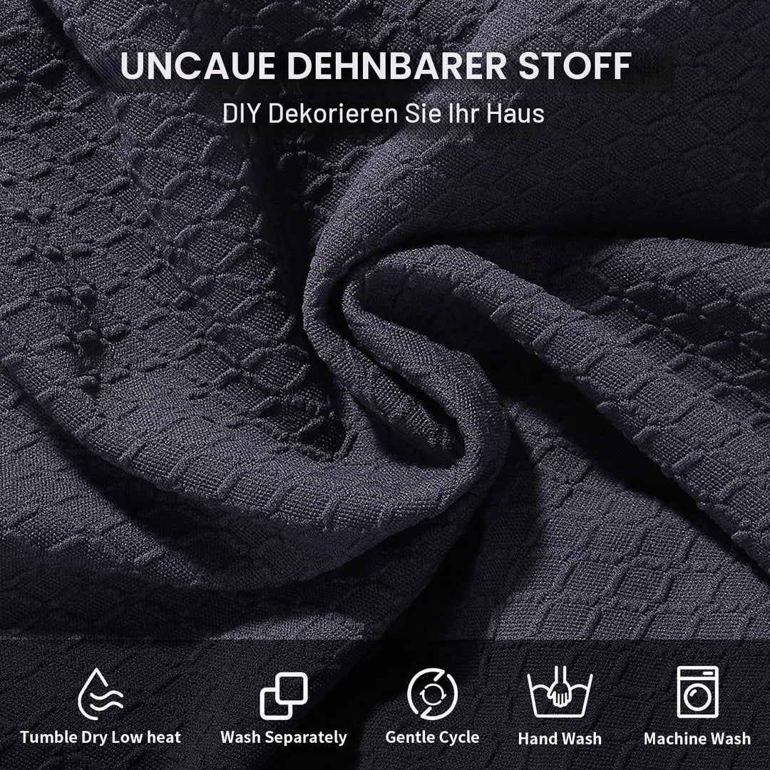 Homaxy Stretch Spandex Jacquard Esszimmerstuhl Sitzbezüge, herausnehmbarer waschbarer Anti-Staub Ess