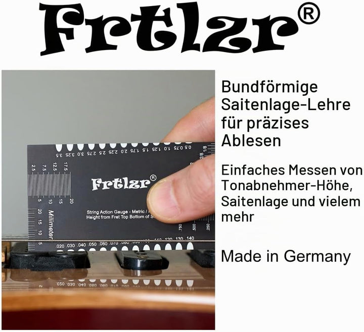 Gitarrensaitenlehre, metrisches Zoll-Lineal, Saitenhöhenmesswerkzeug, Gitarren-Setup-Werkzeug