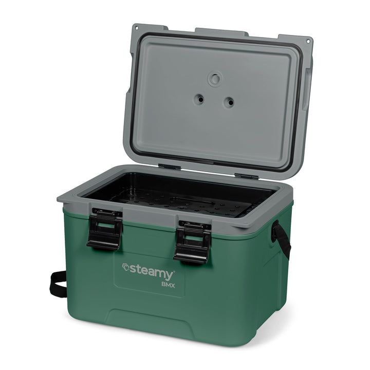 Steamy BMX 21, Kühlbox Inklusive Trennwand und Einlegeschale, 21 Liter, Grün