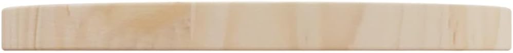 homiuse Tischplatte Rund Hellbraun Ø30x2,5 cm Massivholz Kiefer Holzplatte Massiv Holzplatte Rund Ti