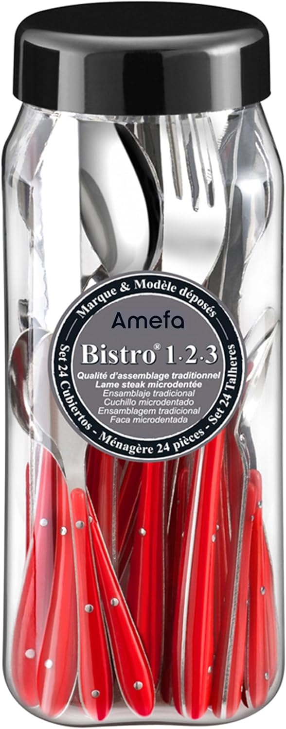 Amefa Retail 1-2-3 Bestek S24 Rood Rot, Rot