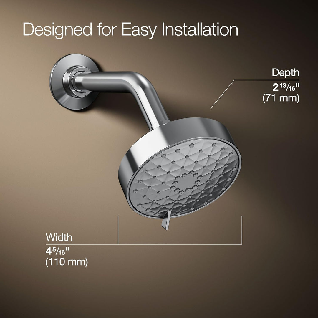 Kohler 72419-G-CP Erwachen Awaken Multifunktions-Duschköpfe, poliertes Chrom, Showerhead 1,75 GPM Sh