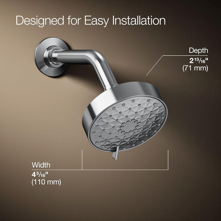 Kohler 72419-G-CP Erwachen Awaken Multifunktions-Duschköpfe, poliertes Chrom, Showerhead 1,75 GPM Sh