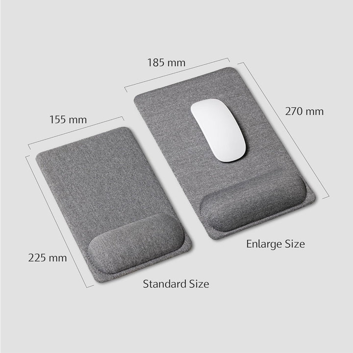 SenseAGE Mauspad mit Handgelenkauflage, ergonomisch & kompakt, Rutschfester PU-Basis, Glatte Oberflä