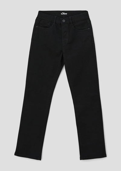 s.Oliver Junior Mädchen Jeans Hose, Skinny Suri Black 140