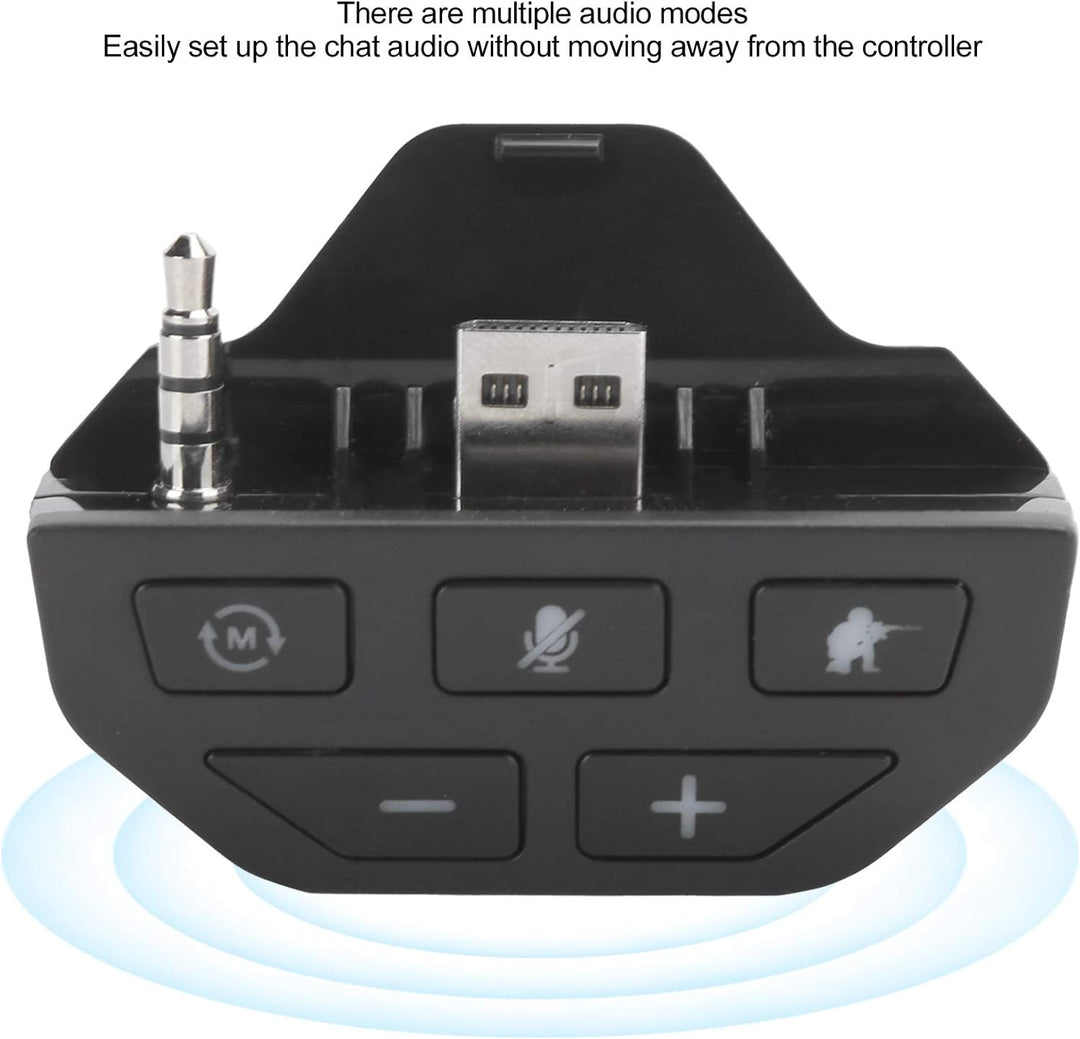 Stereo Headset Adapter für Xbox One, 3,5mm Kopfhörer Adapter Stereo Adapter Kopfhörer Controller Sou