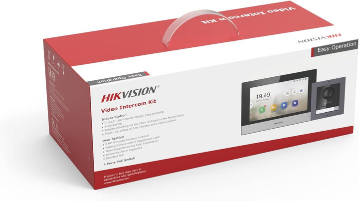 Hikvision Telefono del portello basato su IP/Campana Schermo TFT colorato da 7 pollici Risoluzione V