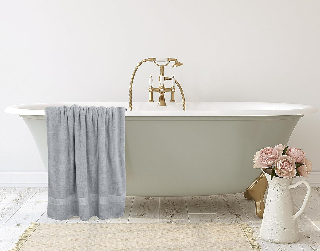 Utopia Towels - 2er Badetücher Gross aus Baumwolle mit Aufhänger, Saunatücher,Badehandtücher Gross,