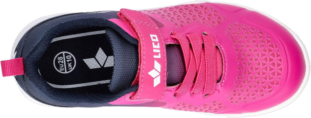 Lico Unisex Kinder Kit Vs Hallenturnschuhe 38 EU Pink Marine Weiss, 38 EU Pink Marine Weiß