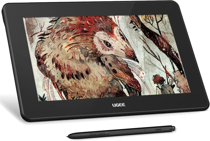 UGEE U1600 Grafiktablett mit 15,4' Full HD Stift-Display, voll laminiertes (1.920 x 1.080)-kompatibe