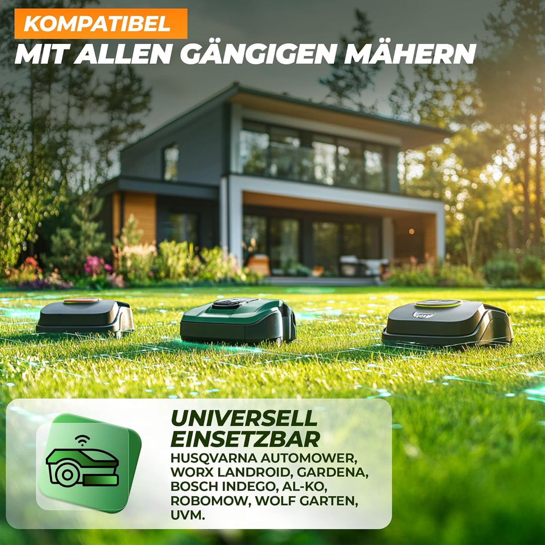 kanoo® Begrenzungskabel für Mähroboter – Universell kompatibel – Begrenzungsdraht aus Qualitätskupfe