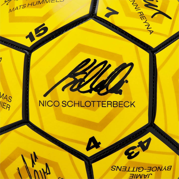 Borussia Dortmund Unisex Jugend BVB Unterschriftenball 2023/24 Fussball, Gelb, 5 Single, Single