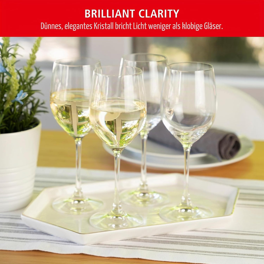 Spiegelau &amp; Nachtmann Weinglas, Glas, Transparent, 4 Stück (1er Pack), 4 Weissweingläser, Weissweing