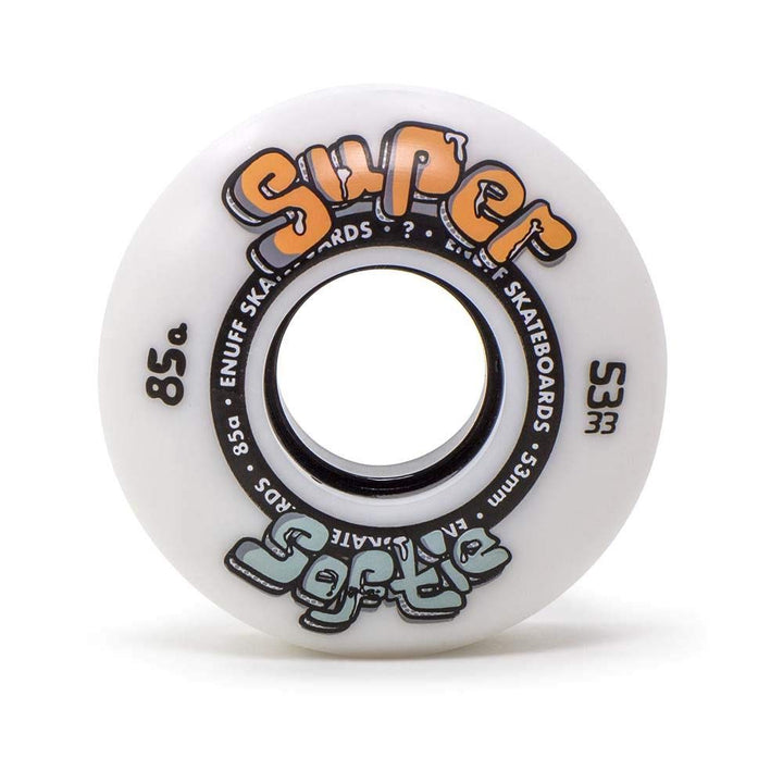 Enuff Skateboards Super Softie Wheels Räder 53 mm Weiss, 53 mm Weiss