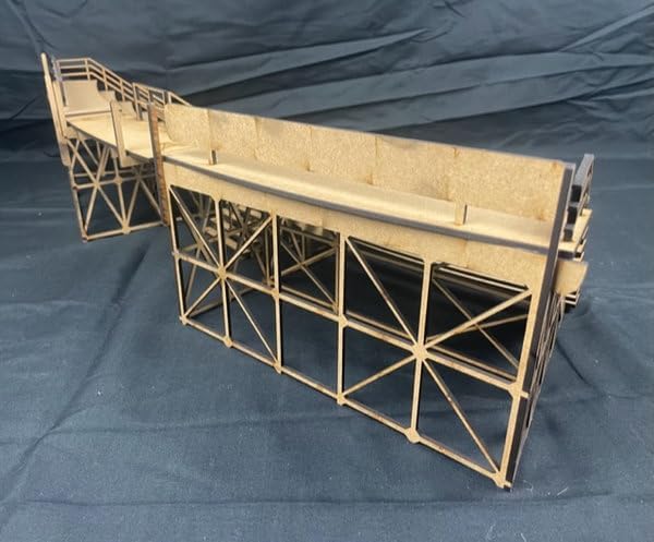 220095 Slotcar-Tribüne für die Kurve 2 mit Randstreifen