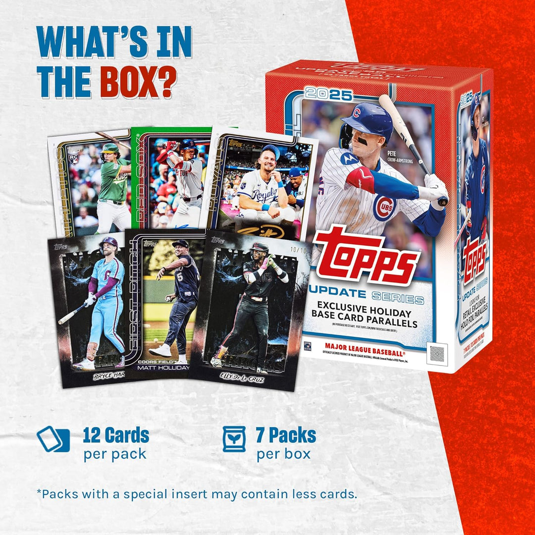 2025 Topps Baseball Update Serie – werksseitig versiegelt – Vorteilsbox