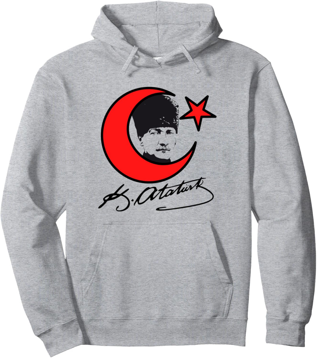Mustafa Kemal Atatürk Imzali Unterschrift Ayyildiz Atatürk Pullover Hoodie