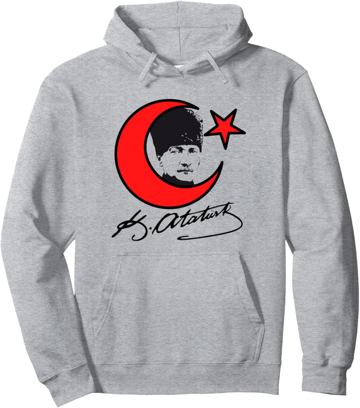 Mustafa Kemal Atatürk Imzali Unterschrift Ayyildiz Atatürk Pullover Hoodie