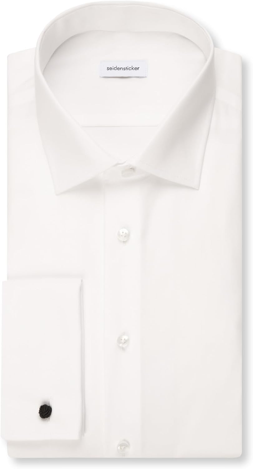 Seidensticker Herren Men Shaped Gala Businesshemd 37 Ecru(021006), 37 Ecru(021006)