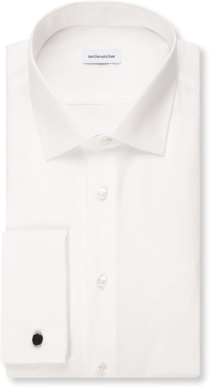 Seidensticker Herren Men Shaped Gala Businesshemd 37 Ecru(021006), 37 Ecru(021006)