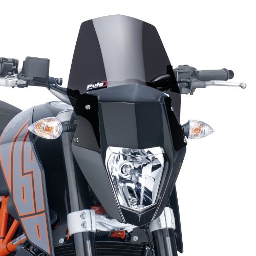 Nakedbike-Scheibe kompatibel für KTM 690 Duke/R 12-19 dunkel getönt Puig NG Sport