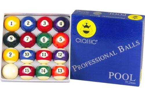 Classic Billard Kugeln A-Quality, 57,2 mm, Pool