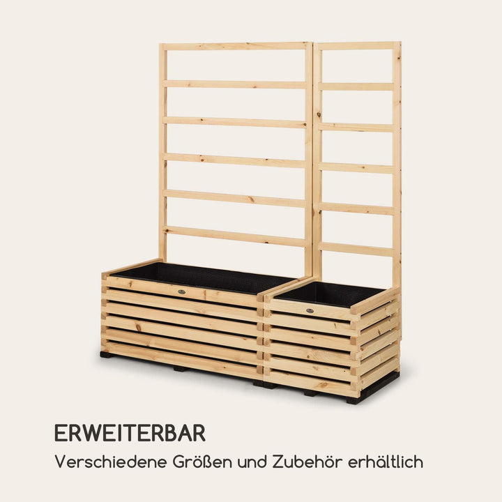 blumfeldt Modu Grow - Hochbeet, Pflanzschale, Blumenkasten, Blumenkübel, solides und haltbares Kiefe