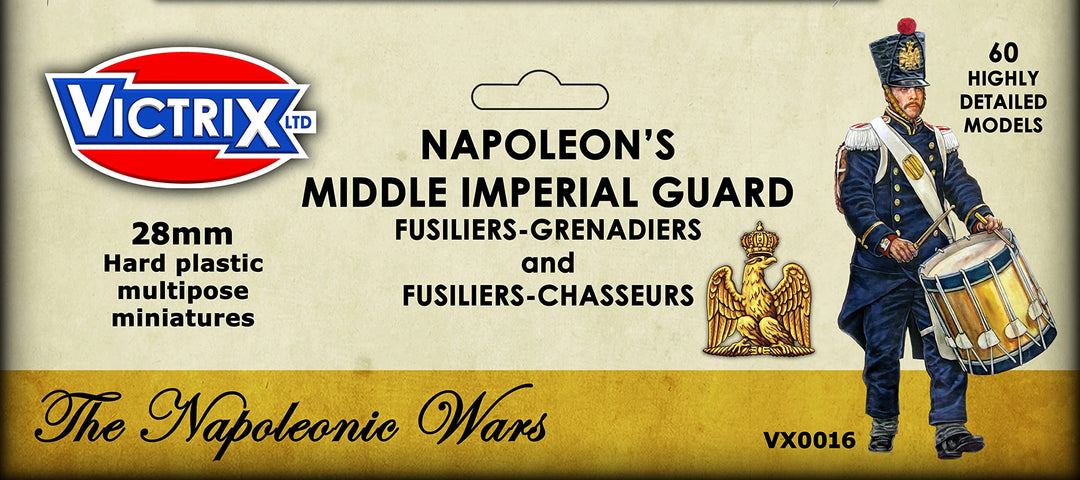 Victrix VX0016 - Napoleons französische mittlere kaiserliche Garde - 60er Set Box - 28mm Plastikmini