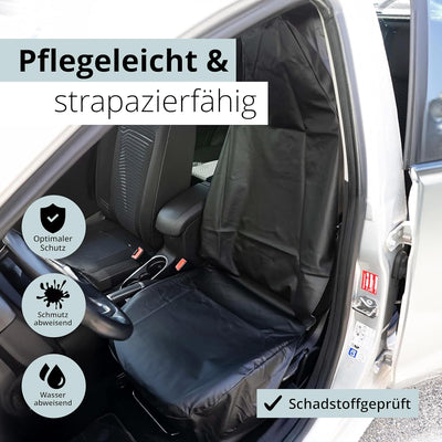 Tool & Tree hochwertige Autositzbezüge (2er Set) - Auto Zubehör aus strapazierfähigem Kunstleder - A