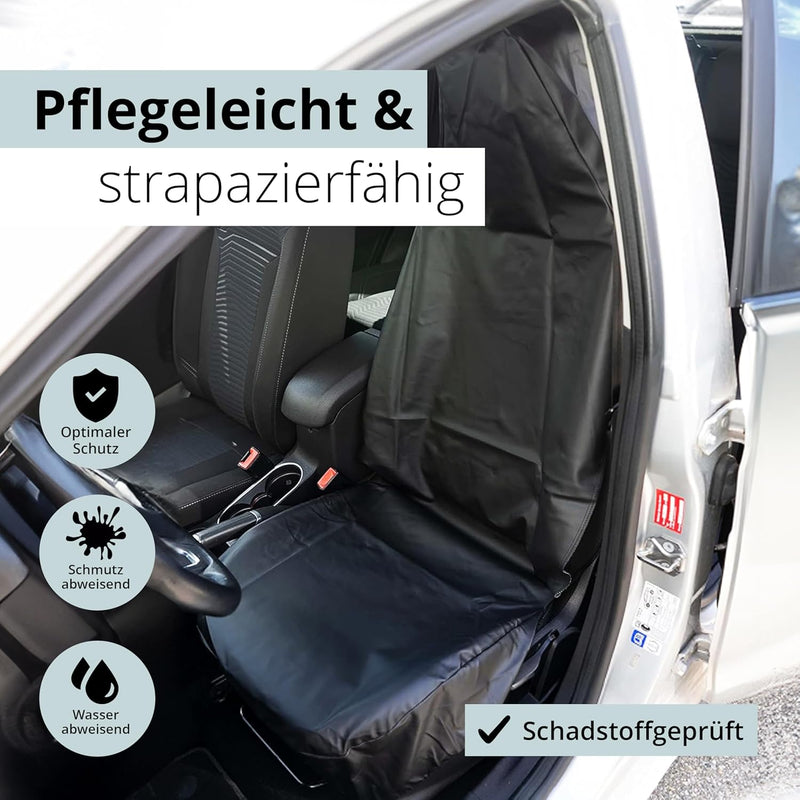 Tool & Tree hochwertige Autositzbezüge (2er Set) - Auto Zubehör aus strapazierfähigem Kunstleder - A