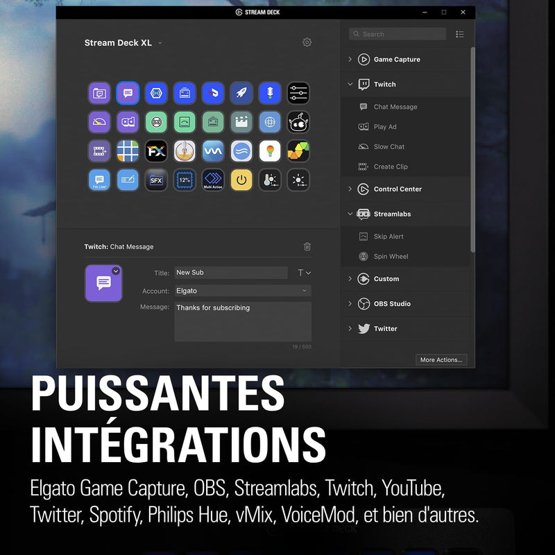Elgato Stream Deck XL – erweiterter Studio-Controller, 32 Tasten, auslösen von Aktion in Apps und So