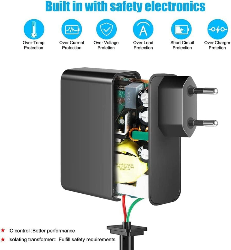 KFD Netzteil 12V 3,33A Ladegerät Ladekabel für Sky Q Receiver PR-HD3000 PR-HD3000 S HD3 HD4 Sky+ Pro
