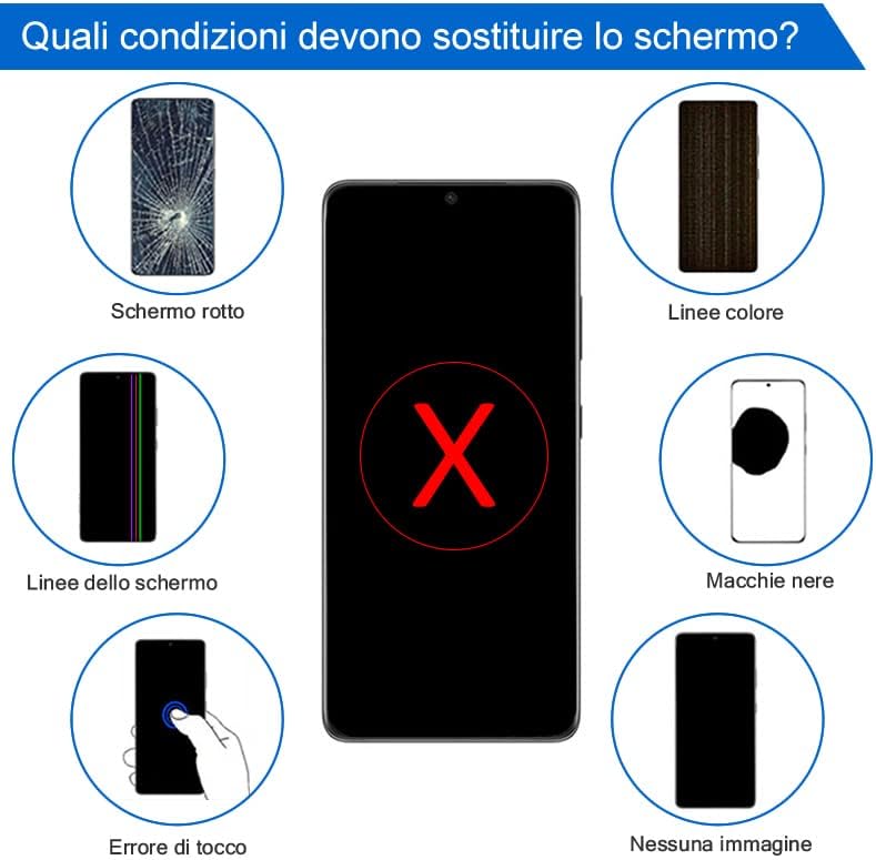 iYAiYO Incell Display Digitalisierer Touchscreen Ersatz kompatibel mit Samsung A52 4G SM-A525F, SM-A